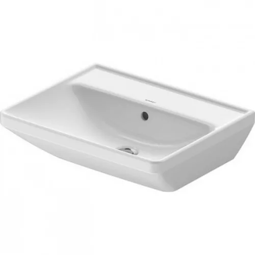 Duravit D-Neo mosdó csaplyukkal alul mázas 60x44 2366600000 rajz