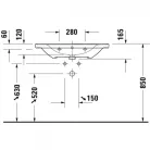 Duravit D-Neo bútorral aláépíthető mosdó 80x48 (2367800000)