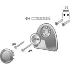 Bisk Sandra egyágú fogas fehér műanyag 23802