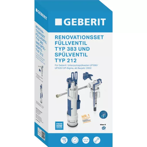 Geberit 212–383 felújítókészlet falsík alatti öblítőtartályhoz (246.127.00.5)