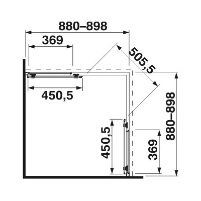 Jika Cubito Pure szögletes zuhanykabin 90 cm ezüst profil átlátszó üveg (2512420026681)