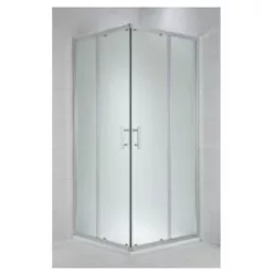   Jika Cubito Pure szögletes zuhanykabin 100 cm ezüst profil arctic üveg (2512430026661)