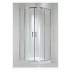 Jika Cubito Pure íves zuhanykabin 80 cm ezüst profil arctic üveg (2532410026661)