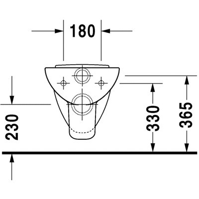 Duravit D-CODE fali WC csésze mélyöblítésű hátsó kifolyású (25350900002)