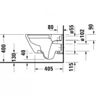 Duravit D-Neo fali Rimfree WC csésze rejtett rögzítés 2577090000 kép