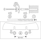 Bisk Capri szappantartó fehér műnyag 26502