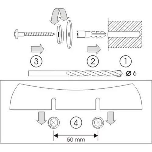 Bisk Capri szappantartó fehér műnyag 26502