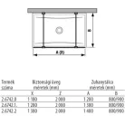 Jika Pure üveg zuhanyfal 130 cm támasszal rögzített átlátszó üveg (2674210026681)