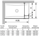 Jika Pure üveg zuhanyfal 120 cm oldalfalhoz rögzített és sarok résszel (2674260026681)