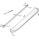 Bisk Athena piperepolc 61 cm fehér műanyag 28602