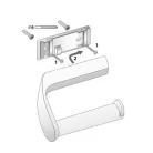 Bisk Athena fedél nélküli WC papír tartó fehér műanyag 28977
