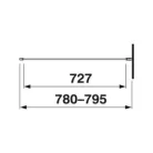 Jika Cubito Pure zuhanyfal 80 cm ezüst profil átlátszó üveg (2972410026681)
