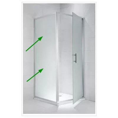Jika Lyra Plus zuhanyfal 80 cm fehér profil stripy üveg (2973810006651)