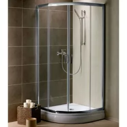 Radaway Premium Plus A1900 íves zuhanykabin króm profil grafit üveg 30413-01-05N műszaki rajz