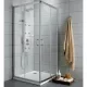 Radaway Premium Plus C D aszimmetrikus zuhanykabin 90x75 átlátszó üveg 30433-01-01N műszaki rajz