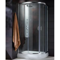 Radaway Premium Plus E1900 íves aszimmetrikus zuhanykabin átlátszó üveg 30492-01-01N műszaki rajz