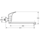 Jika Talas egykaros fali mosdó csaptelep 210 mm króm (3111N70042401)