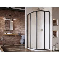   Ravak Supernova SKCP4 80x80 195 zuhanykabin fekete+transparent
