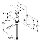 Kludi Objekta bajonettzáras egykaros mosogató csaptelep króm (325780575)
