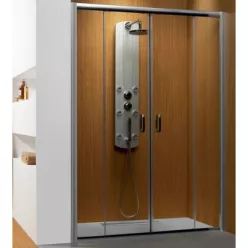 Radaway Premium Plus DWD 160 zuhanyajtó króm profil átlátszó üveg 33363-01-01N rajza