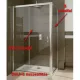 Radaway Premium Plus S 70 zuhanyfal króm profil átlátszó üveg 33401-01-01N rajza