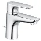 Kludi PURE&SOLID 75 egykaros mosdó csaptelep króm automata leeresztővel 342760575 rajza