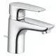 Kludi PURE&SOLID 75 egykaros mosdó csaptelep króm automata leeresztővel 342760575 rajza