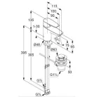 Kludi PURE&SOLID 75 egykaros mosdó csaptelep króm automata leeresztővel 342760575