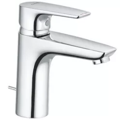Kludi PURE&SOLID 100 egykaros mosdó csaptelep króm automata leeresztővel 342900575 rajza