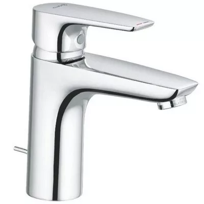 Kludi PURE&SOLID 100 egykaros mosdó csaptelep króm automata leeresztővel 342900575 rajza