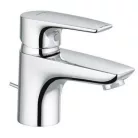 Kludi PURE&SOLID 60 egykaros mosdó csaptelep króm automata leeresztővel 343850575 rajza