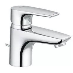 Kludi PURE&SOLID 60 egykaros mosdó csaptelep króm automata leeresztővel 343850575 rajza