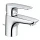 Kludi PURE&SOLID 60 egykaros mosdó csaptelep króm automata leeresztővel 343850575 rajza