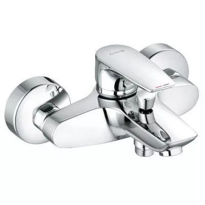 Kludi PURE&SOLID egykaros kád és zuhany csaptelep króm 346810575 rajza