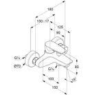 Kludi PURE&SOLID egykaros kád és zuhany csaptelep króm 346810575