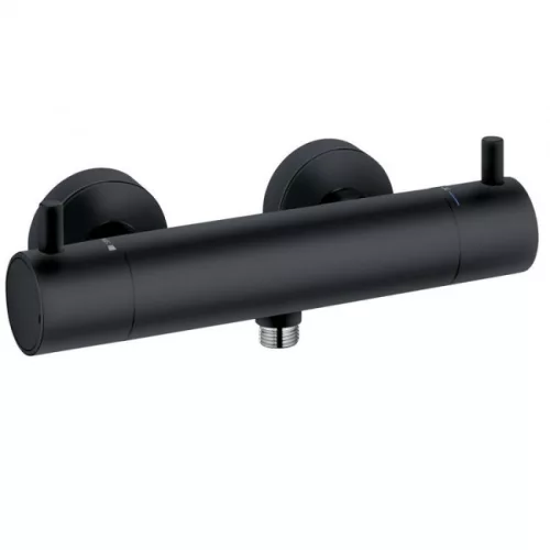 KLUDI BOZZ termosztátos zuhanycsaptelep fekete KL-352033938 rajza