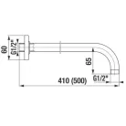 Jika Mio zuhanykar fejzuhanyhoz 280 mm króm