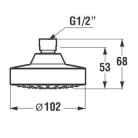 Jika Mio fejzuhany 5 S 100 mm króm (3677100040211)
