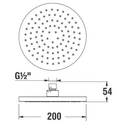 Jika Mio fejzuhany 1 S 200 mm szürke műanyag (3677100040411)