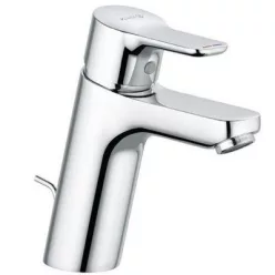 Kludi PURE&EASY 100 egykaros mosdó csaptelep króm automata leeresztővel 371900565 rajza