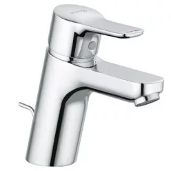 Kludi PURE&EASY 70 egykaros mosdó csaptelep króm automata leeresztővel 372820565 rajza