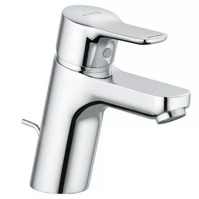 Kludi PURE&EASY 70 egykaros mosdó csaptelep króm automata leeresztővel 372820565 rajza