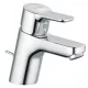 Kludi PURE&EASY egykaros mosdó csaptelep króm automata leeresztővel 372850565 rajza