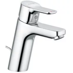 Kludi PURE&EASY 100 egykaros mosdó csaptelep króm automata leeresztővel 372900565 rajza