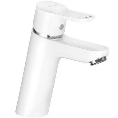 Kludi PURE&EASY egykaros mosdó csaptelep króm fehér 372929165 rajza