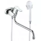 Kludi PURE&EASY kád és zuhany csaptelep szett króm 375920565 rajza