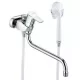 Kludi PURE&EASY kád és zuhany csaptelep szett króm 375920565 rajza
