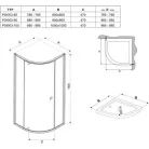Ravak Pivot PSKK3 80x80 zuhanykabin krómhatású+transparent