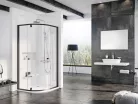 Ravak Pivot PSKK3 100x100 zuhanykabin fekete+transparent