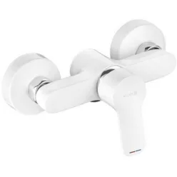 Kludi PURE&EASY egykaros zuhany csaptelep fehér króm 378419165 rajza